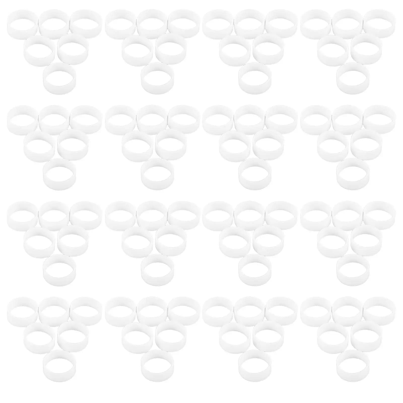 500 Pezzi Fascette in Silicone Riutilizzabili, Cinghie Elastiche Piatte in Gomma per Gestione Cavi, per Casa, Ufficio e Linee Dati