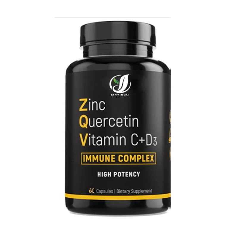 Zinc Quercetin 500mg High Efficiency Quercetin Zinc Supplement with Vitamin C, Vitamin D3, Bromelain Immune Support