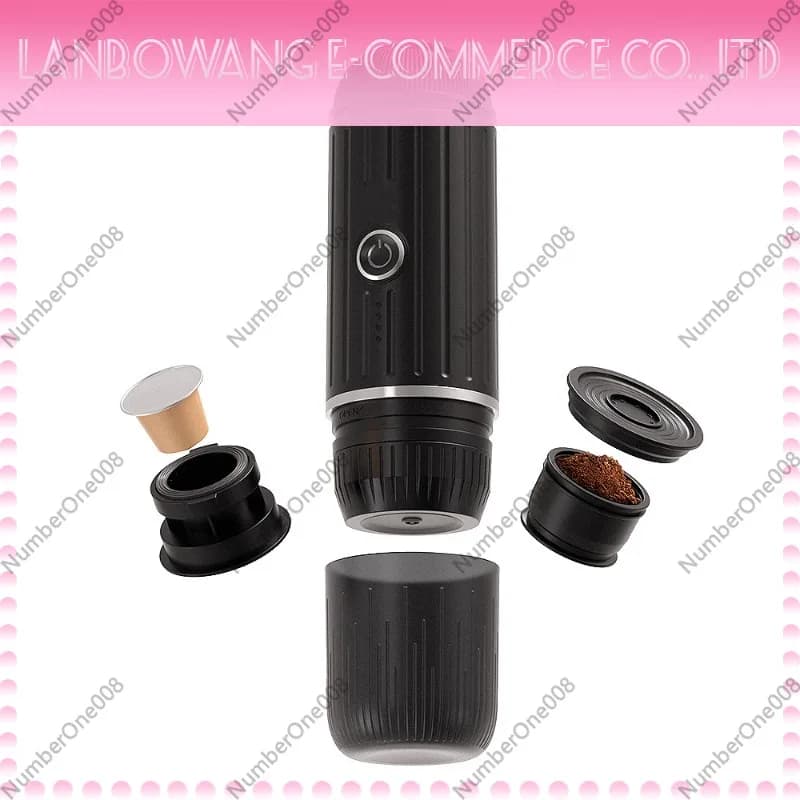 Portable Wireless Heating Espresso Capsule Coffee Machine Outdoor Car Use Wireless Coffee Maker for Camping Travel