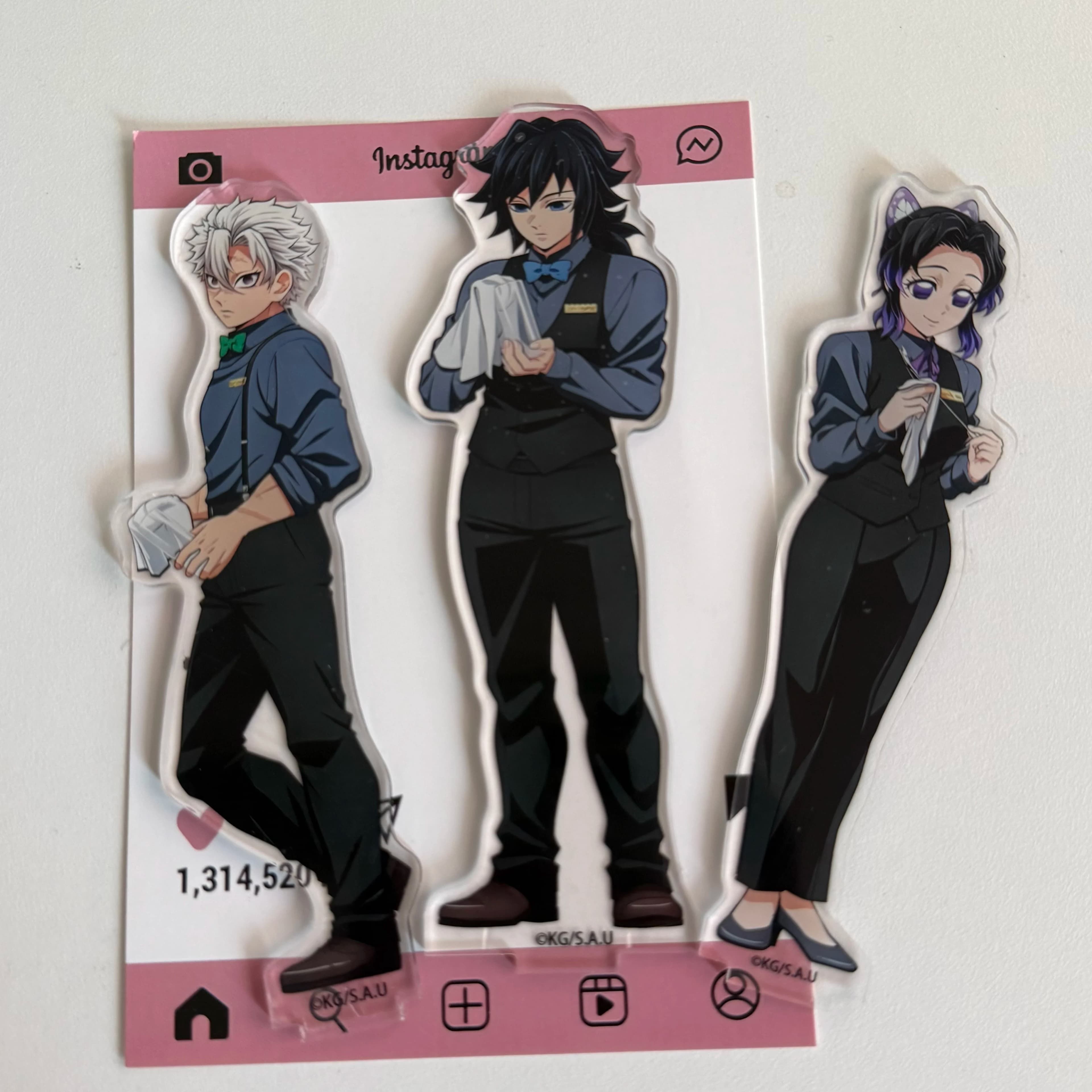 Accessori Anime, Figurina di Giyu Tomioka, Supporto in Acrilico per Figurine di Sanemi Shinazugawa, Decorazione, Giocattoli, Regali