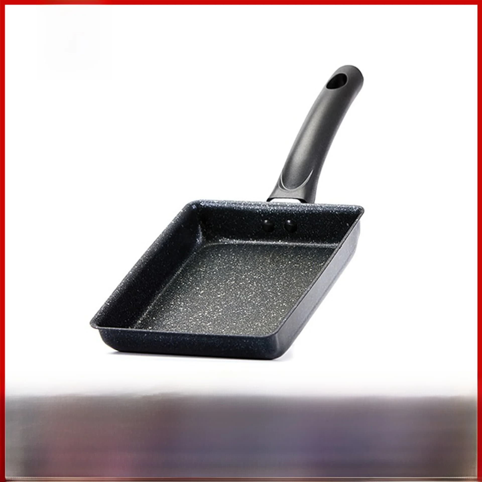 Japanese Style Square Egg Omelette Non-Stick Pan Flat Bottom Egg Fry Pan Stone Egg Cooking Pot Ladies Summer T-Shirt