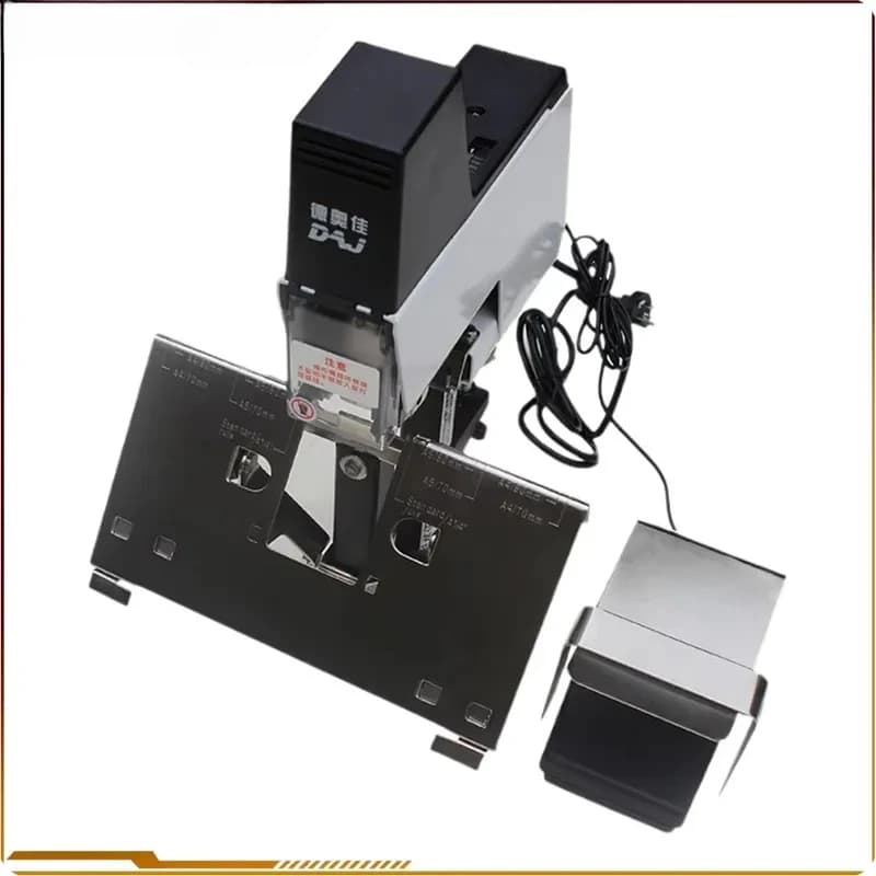 Electric Desktop Flat/Saddle Stapler Machine Staples Binder Sheets Paper Electric Binding Machine 220V