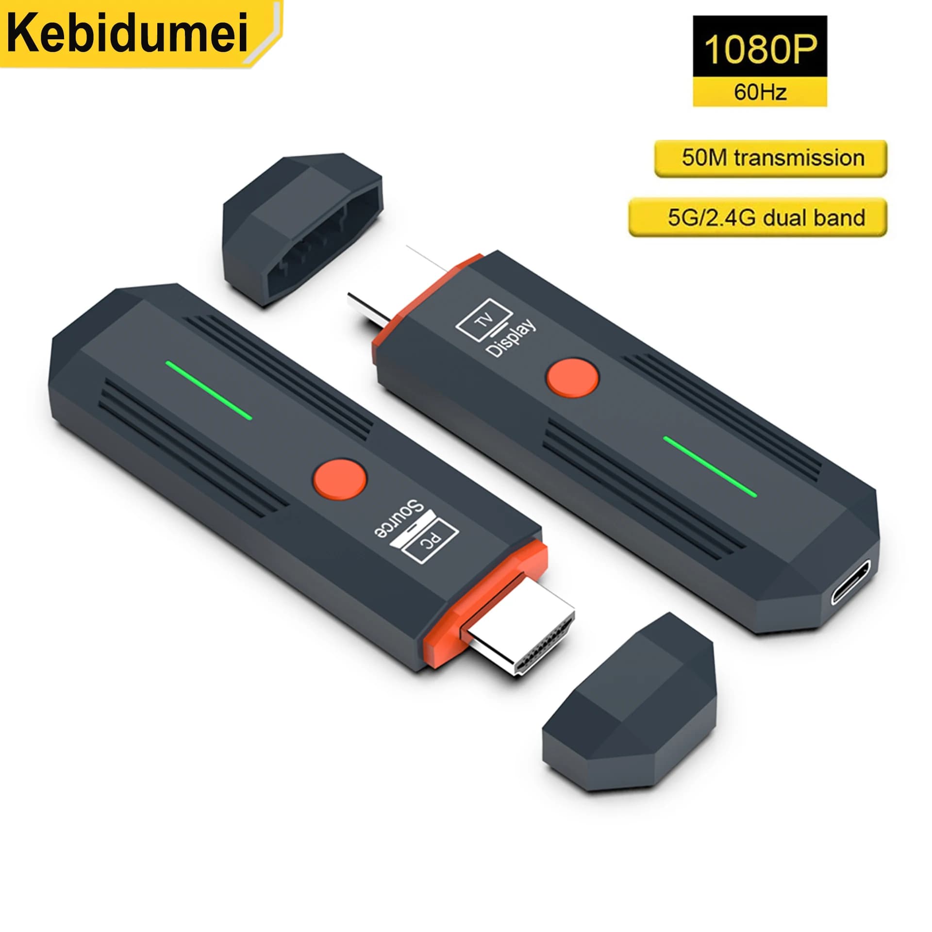 Trasmettitore wireless 50M 1080P Dongle adattatore display extender audio video compatibile HDMI per TV Box Monitor Proiettore PC