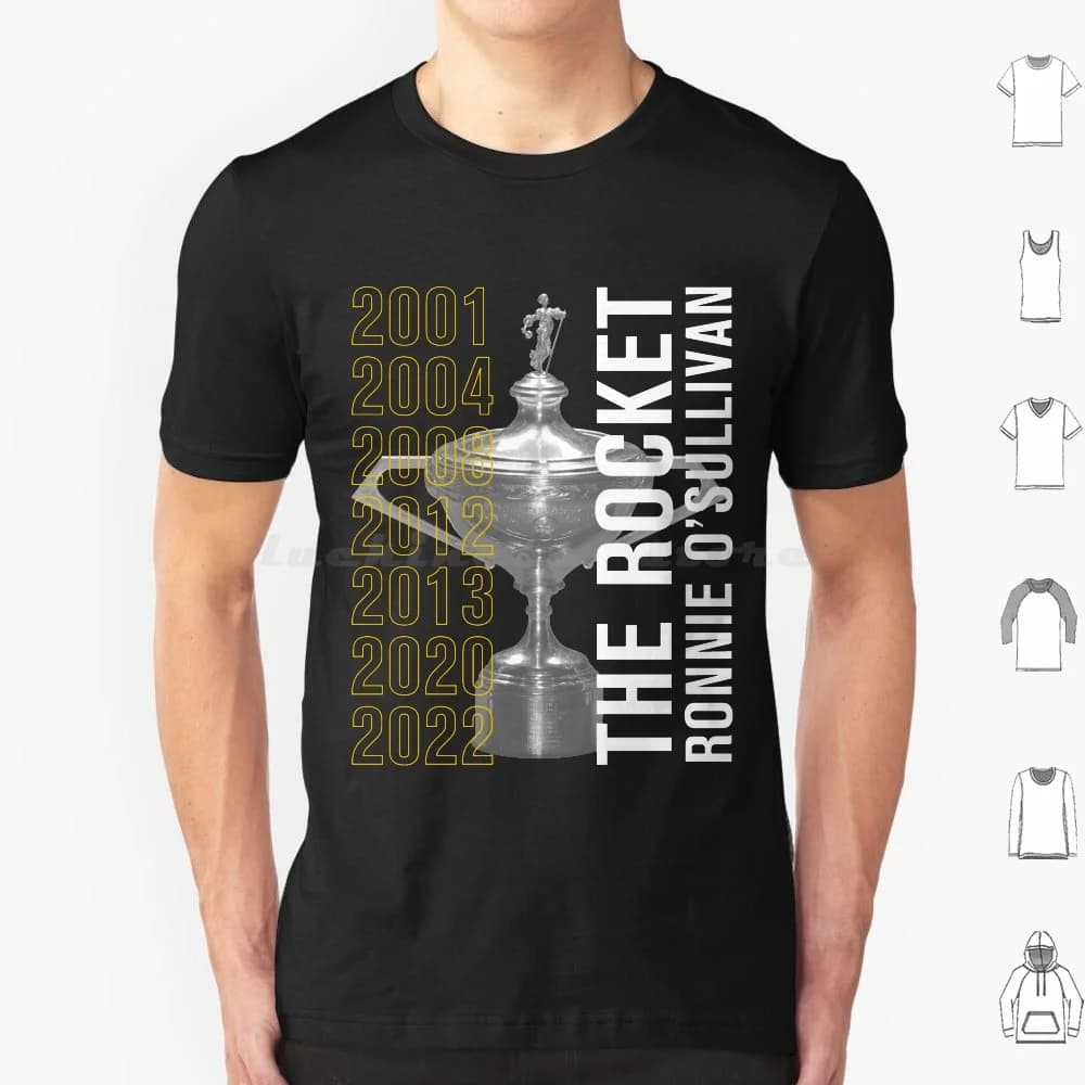 Maglietta Ronnie O'Sullivan Uomo Donna Bambini 6XL Ronnie Rocket The Rocket Osullivan Snooker 147 World