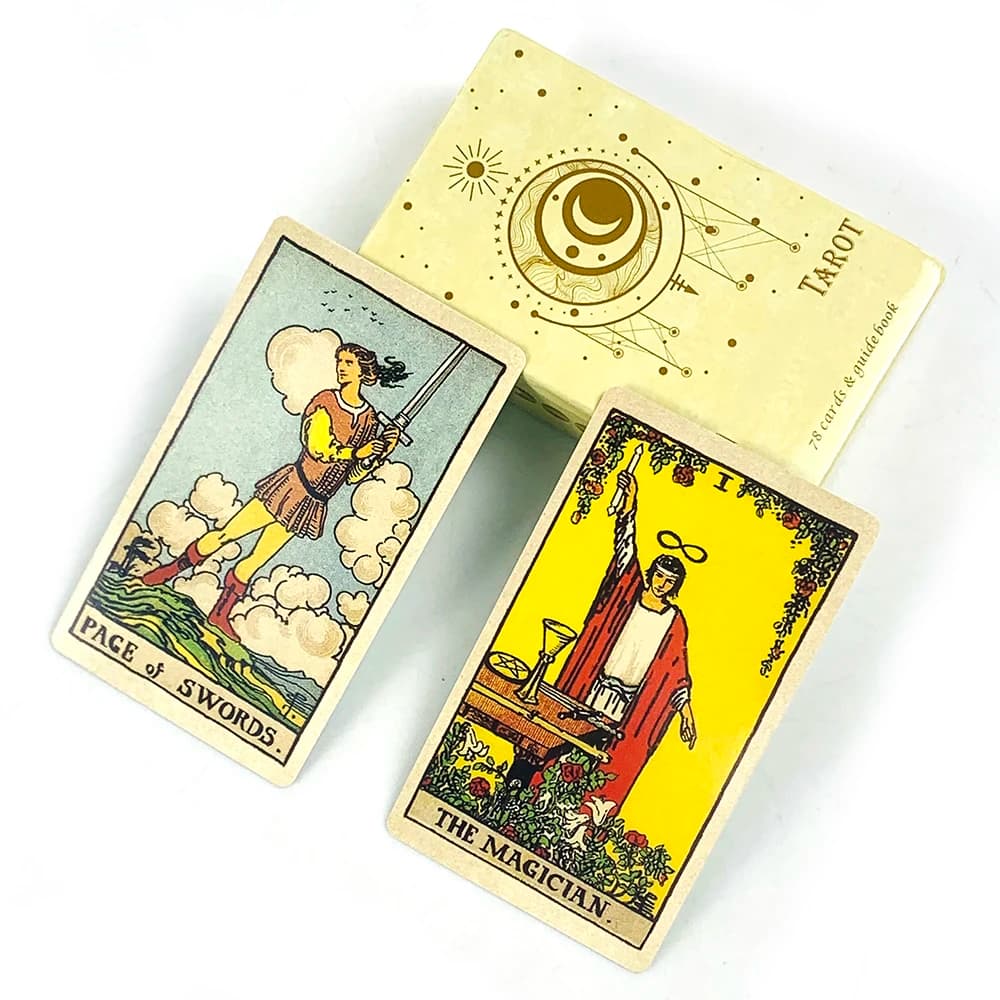 Manuale di istruzioni in carta per il gioco da tavolo con carte dei Tarocchi, design classico per principianti e professionisti, ideale per divinazione, meditazione e regali