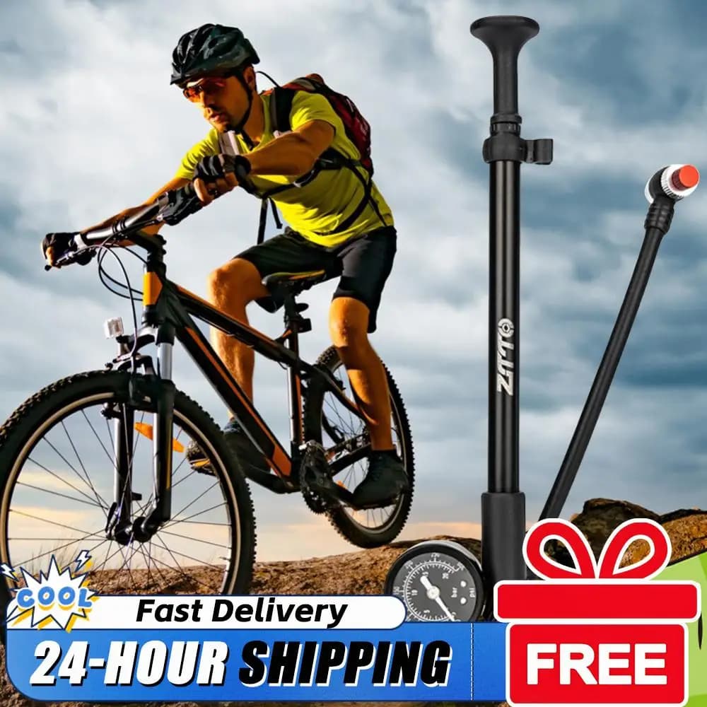 Pompa d'Aria per Bicicletta 300PSI con Valvola Schrader, Gonfiatore Portatile ad Alta Pressione per Sospensioni Anteriori/Posteriori di Mountain Bike