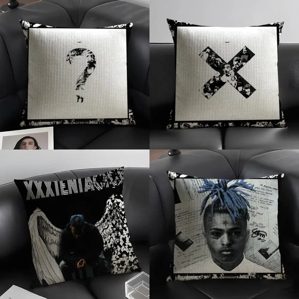 Fodere per cuscini X-XXXTentacion in lino per decorare divani, cuscini per la casa, cuscini per auto e sedie