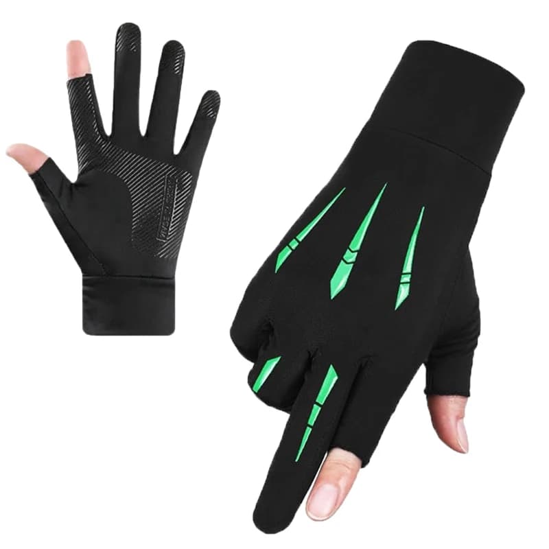 Guanti da Ciclismo Traspiranti a Mezze Dita, Palmo Antiscivolo, Compatibili con Touchscreen, Elastici per Ciclismo, Sport all'Aperto e Allenamenti