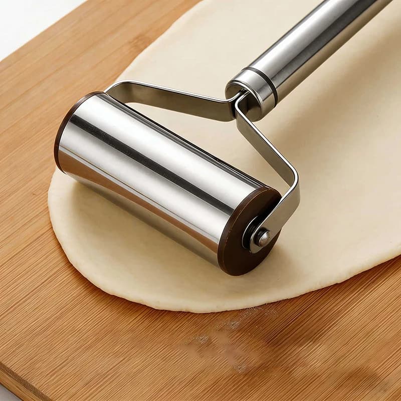 Stainless Steel Double Head Rolling Pin Non-stick Dough Pastry Roller Kitchen Dumplings Noodles Pizza Pies Baking Tool-New