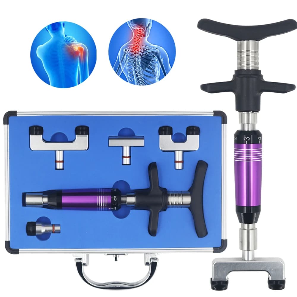 Manual Instrument for Chiropractic Adjustment 300N, Adjustable Correction Gun, Body Massage, Vertebral Column Ox Regulator