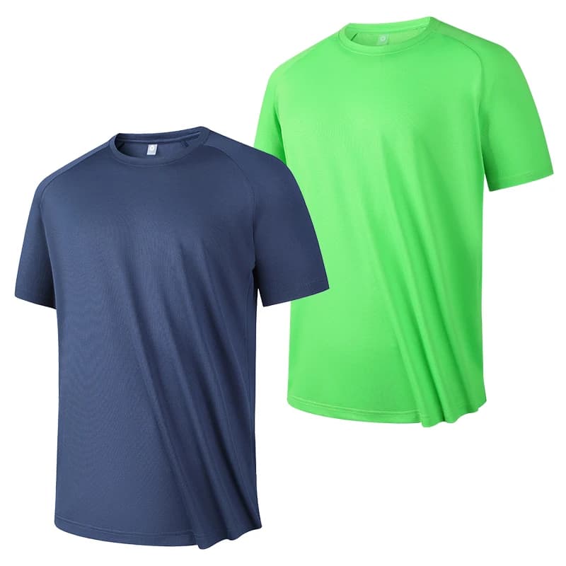2 pcs Quick Drying Men's Running T-Shirt Fitness Sports T-Shirt Gym Training T-Shirt Breathable from jogging Casual Sportswear Top unisex