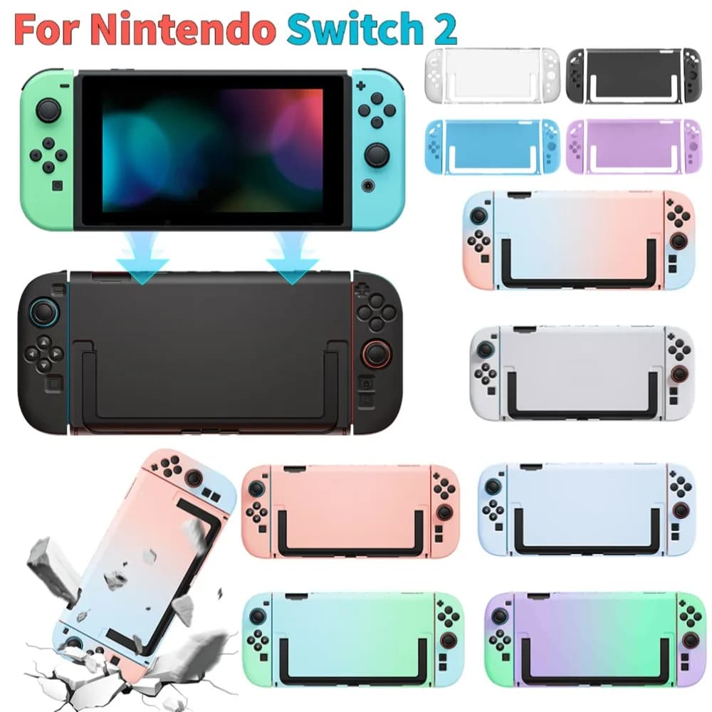 Custodia protettiva per PC per Switch 2 Custodia protettiva con guscio protettivo diviso all-inclusive per la pelle per console NS 2
