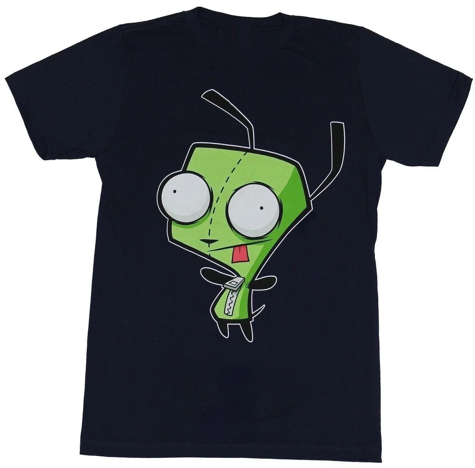 Kawaii Invader Zim Graphic TShirt Happy Hug Ready Zim Image Cute Cartoon T Shirt uomo donna Retro T Shirt T-Shirt oversize