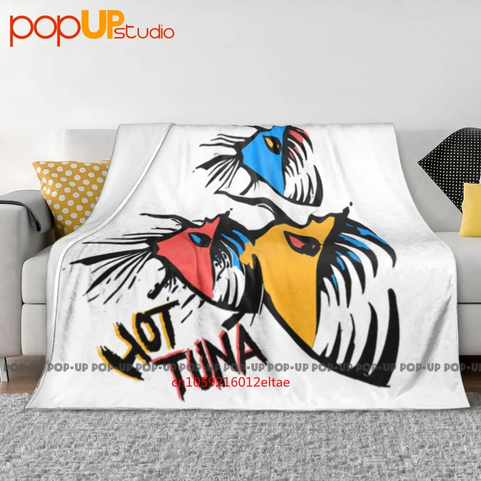 Vintage anni '90 Hot Tuna Australia Surf Surf Coperta ultra morbida Trapunta Copridivano invernale Copriletto
