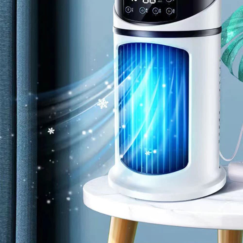 Raffreddatore d'aria portatile ventilatore per condizionatore d'aria da tavolo per la casa ventola di raffreddamento con ventola di ricarica Usb regolabile a 6 marce