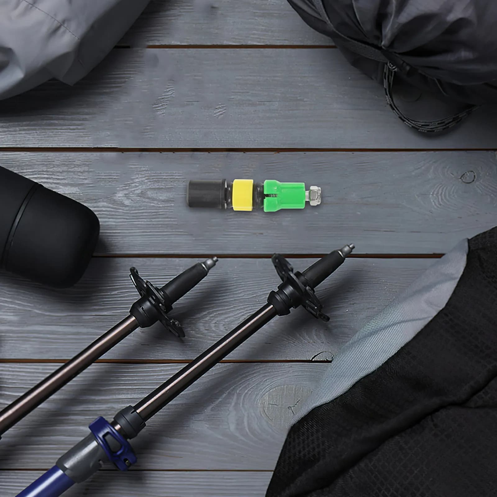 2 Pieces Expansion Tube for Trekking Sticks with Internal Block, Standing Parts for Hiking Sticks, Outdoor Climbing Accessories for 14mm