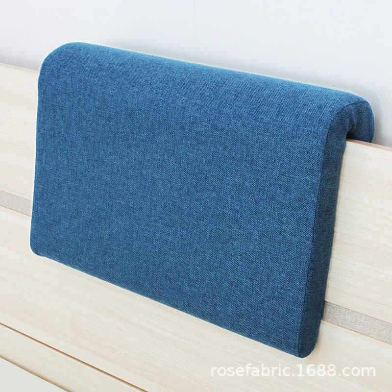 ‌ Cuscino per schienale letto con cerniera, cuscino per testiera lavabile rimovibile, cuscino superiore per letto portatile, elegante decorazione di supporto lombare per divano