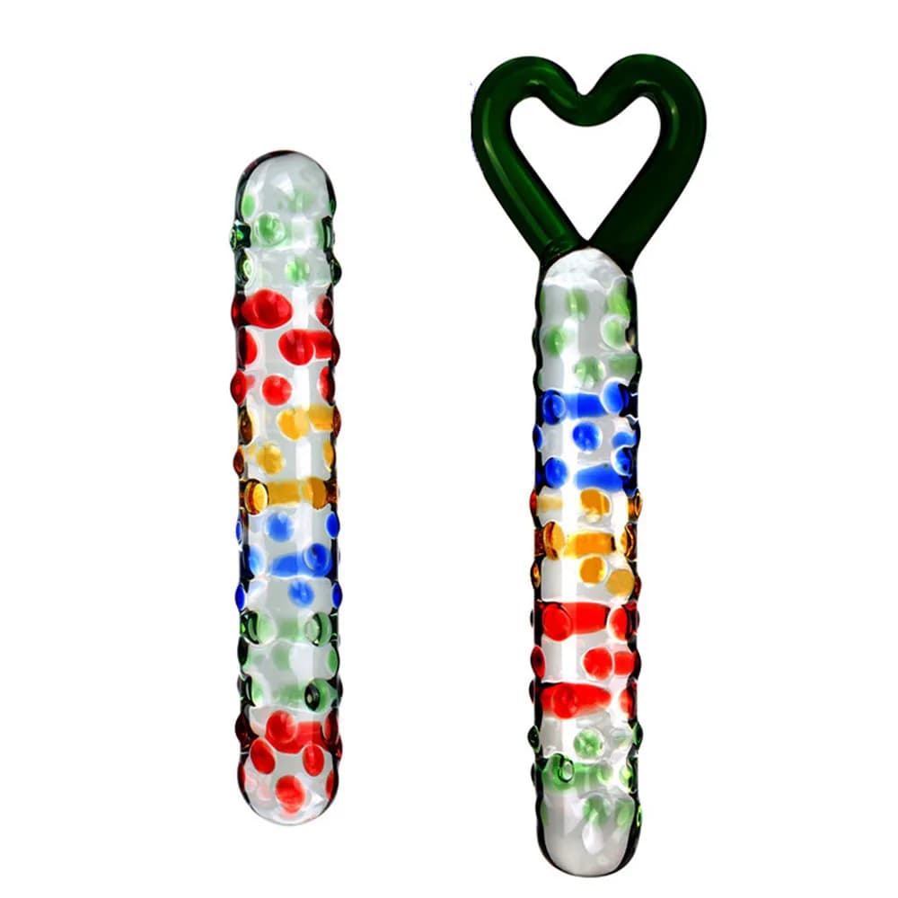 Enorme Nubby strutturato sensuale Dildo di vetro punteggiato grande anale butt plug giocattoli del sesso prodotti per adulti cuore G spot Bobbles massaggio alla prostata