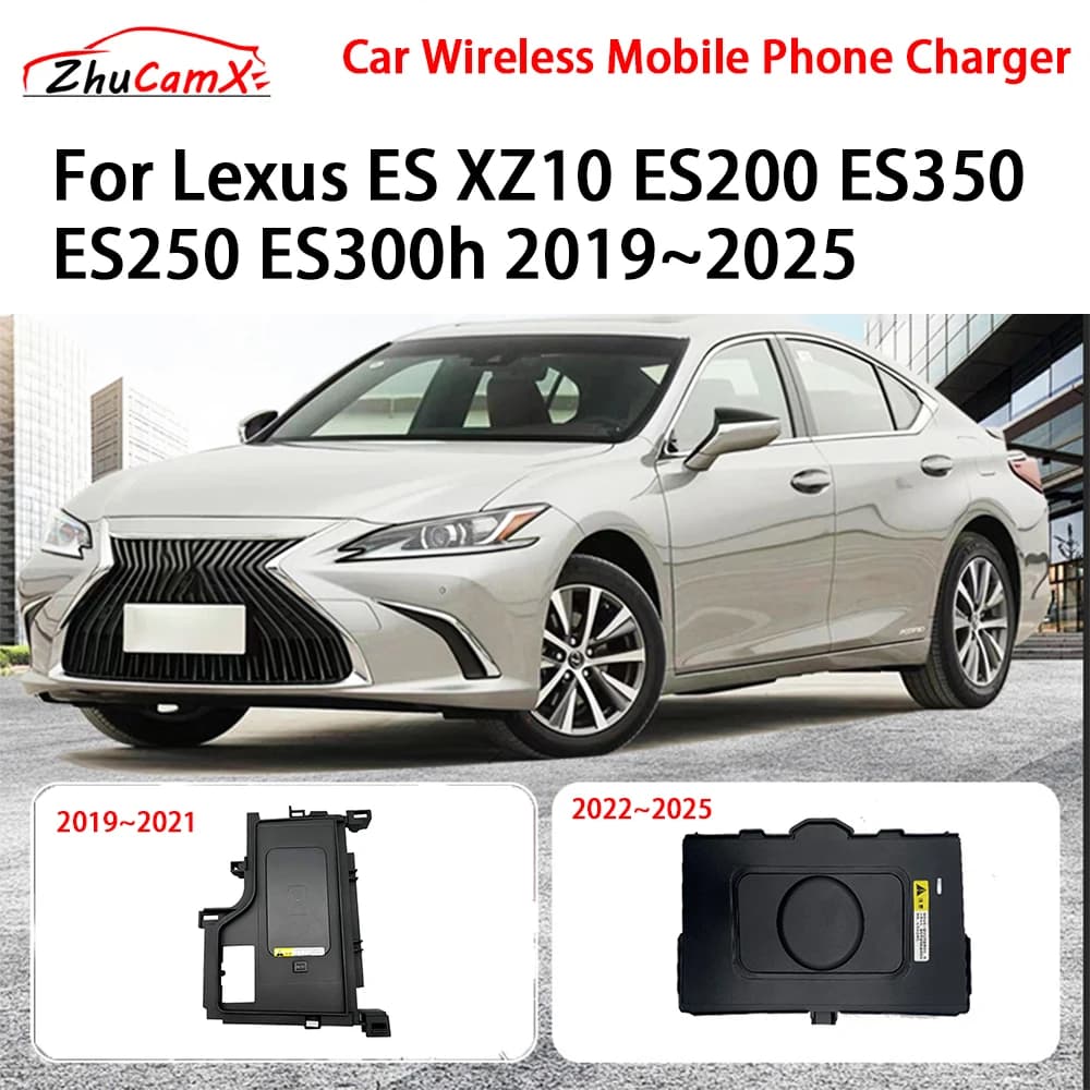 Caricatore per telefono cellulare wireless per auto Console centrale di archiviazione QI 18W iPhone per Lexus ES XZ10 ES200 ES350 ES250 ES300h 2019-2025