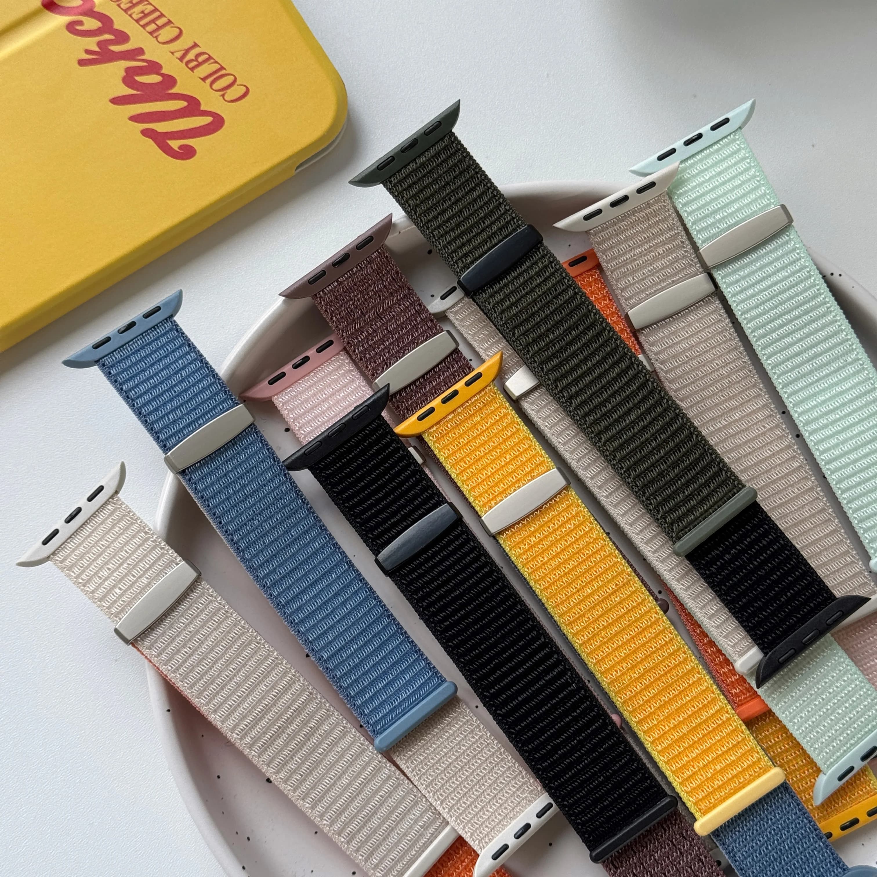 Cinturino sportivo in nylon per cinturino Apple Watch 46mm 42mm 44mm 40mm 45mm 49mm cinturino cinturino Correa iWatch serie 10 11 ultra 6 Se 7 8 9