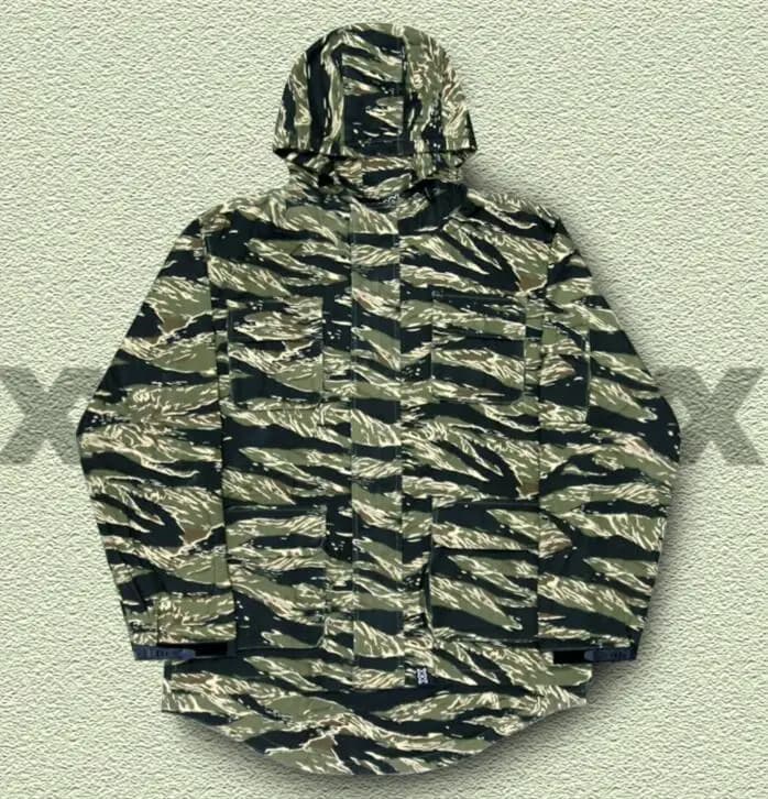 Tabby Camouflage Uniform Spring Jacket Hoodie Coat Men US Green