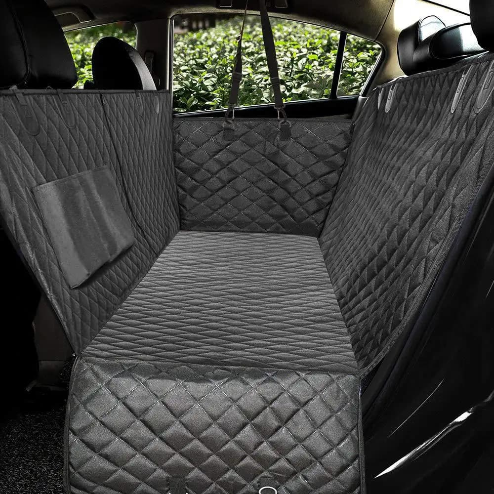 Coprisedile per auto per cani Durevole Trasportino per animali Amaca Cuscino Protezione di sicurezza Tappetino per sedile posteriore per auto con cerniera e tasca per i viaggi