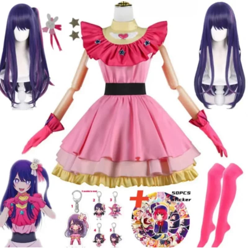 OSHI NO KO Ai Hoshino Cosplay Hoshino Rubii Arima Kana Costume Lolita Gonna Abito Halloween Anime Vestiti Per Ragazza Donna