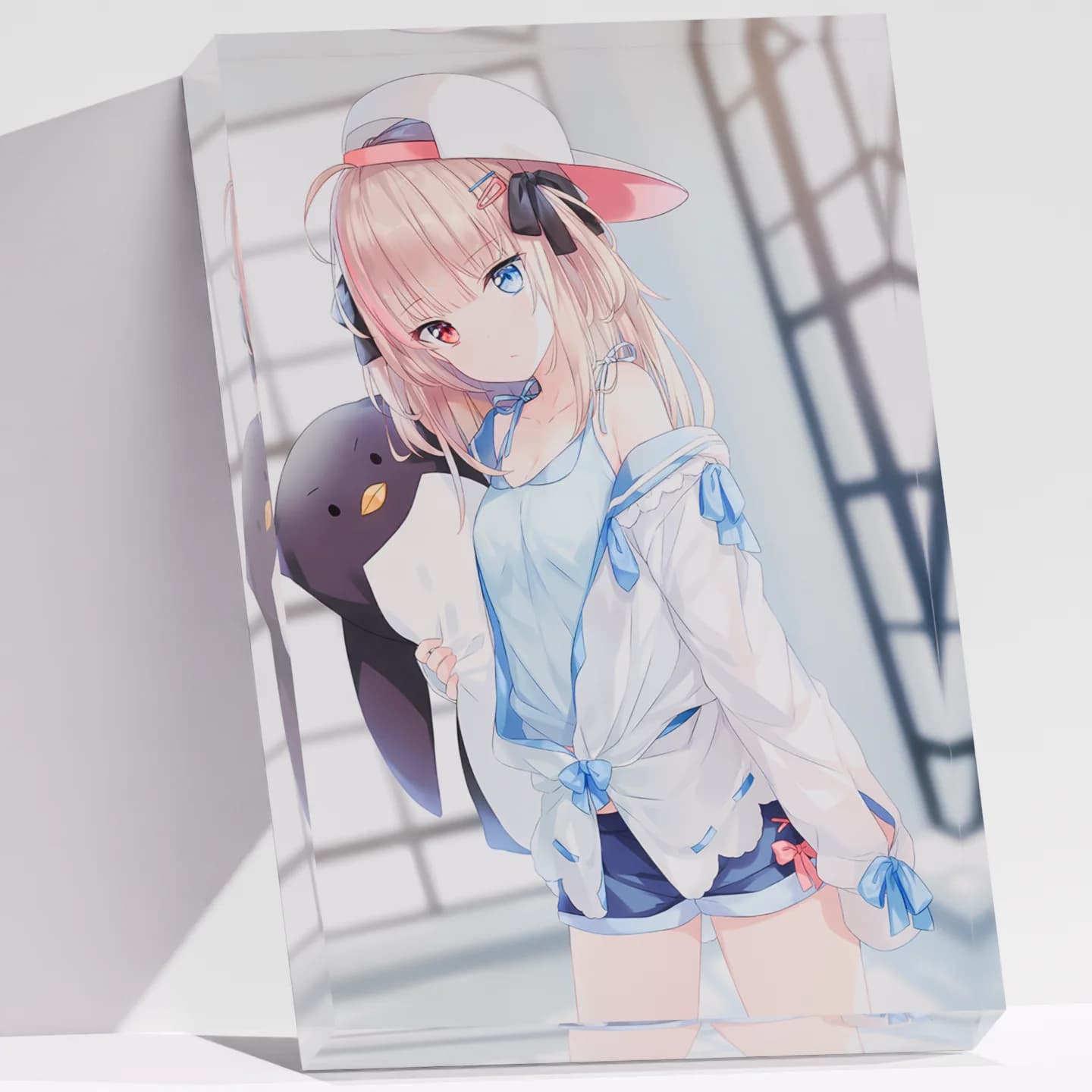 Blue Archive Takanashi Hoshino Swimsuit Clear Acrylic Block Anime Goods Desktop Ornament Anime Desk Decor Collection Gift