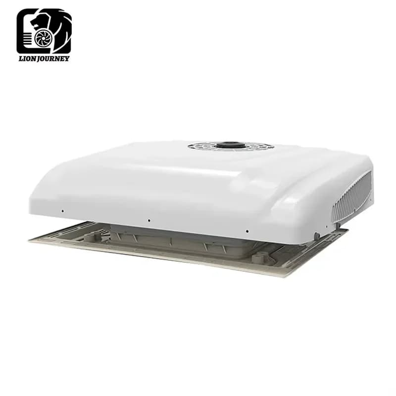 Smart Mini Air Conditioner with Temperature Control for RVs 24V Red