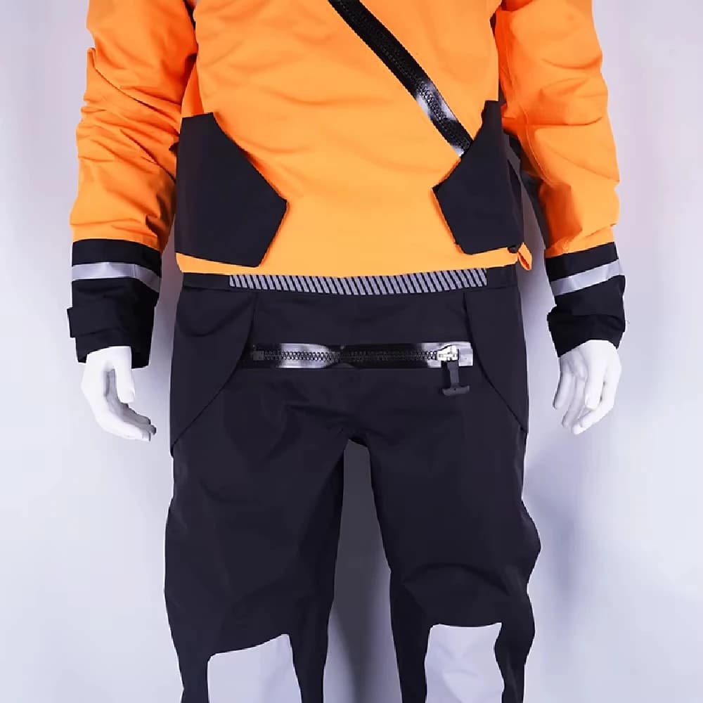 Tuta sportiva arancione 2025 da uomo impermeabile e traspirante a 3 strati per kayak per kayak rafting canoa pagaia SUP surf pesca