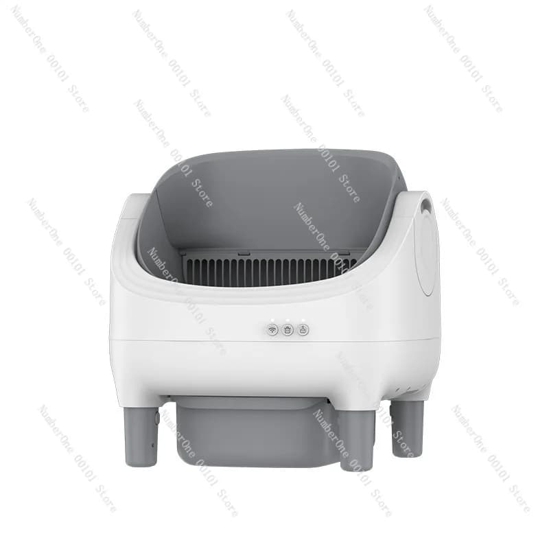 Lettiera Automatica Completamente Chiusa per Gatti, Toilette Elettrica Intelligente Autopulente con Deodorizzazione e Controllo degli Odori, Vassoio per Lettiera per Animali Domestici