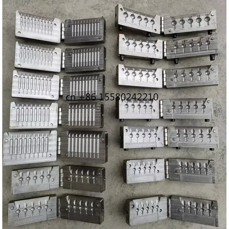 2026 hot Factory Custom Various Shapes Fishing Sinkers Diving Equipment Accessories Molds Fishing Lure Net Bait Molds