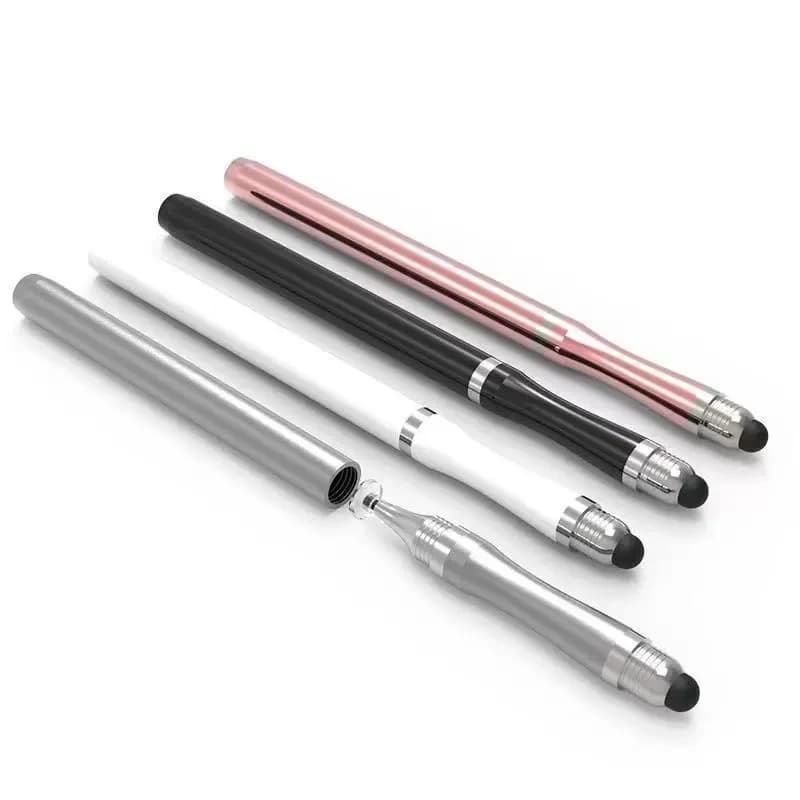 1/2 pezzi Penna stilo universale a doppia punta per iPad, laptop, accessori per cellulari, tablet da disegno, penna touch per schermi capacitivi