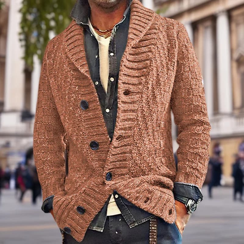 Nuovo Maglione da Uomo a Maniche Lunghe Lavorato a Maglia, Collo a Maglia Grossa, Giacca Trendy Autunno Inverno SY005, Abbigliamento Casual, Altri Materiali 00%