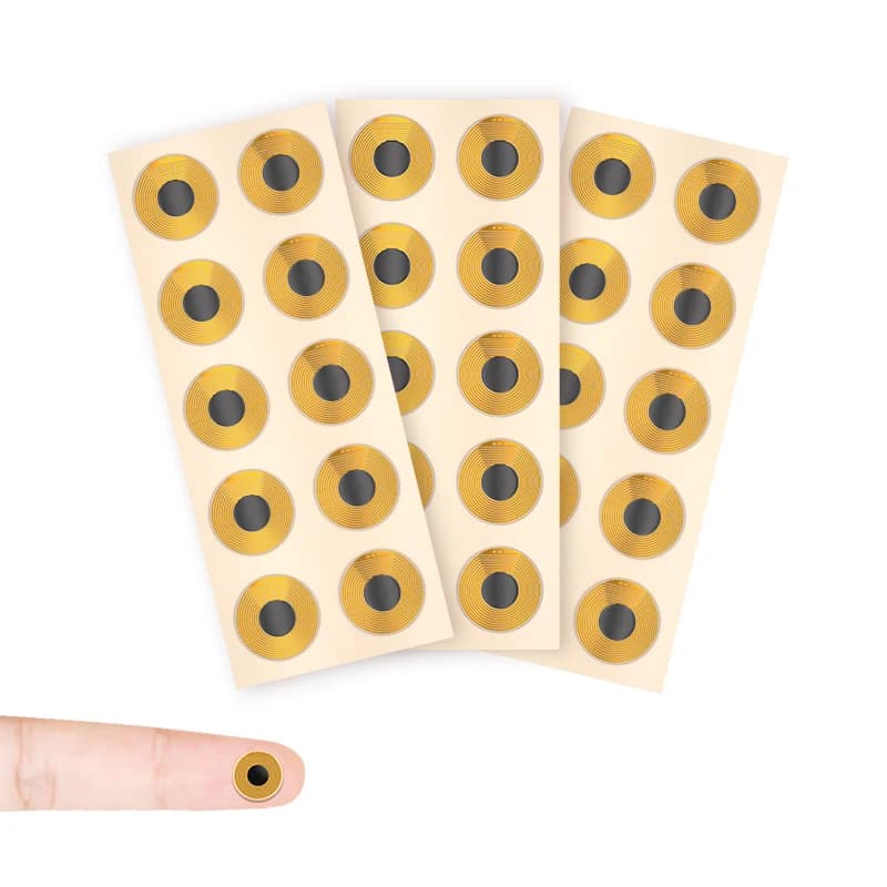 Etichetta/Tag FPC Ntag213 13.56mhz, Chip Programmabile da 144 Byte, Mini Tag NFC Adesivo per Sistema di Controllo Accessi RFID [Diametro 10mm]