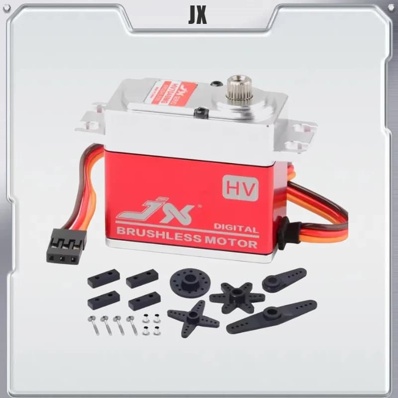 JX Servo BLS-HV7032/7046MG Brushless Motor Large Torge Full Metal CNC HV Digital Servo For RC Car Helicopter Drone Airplane Part