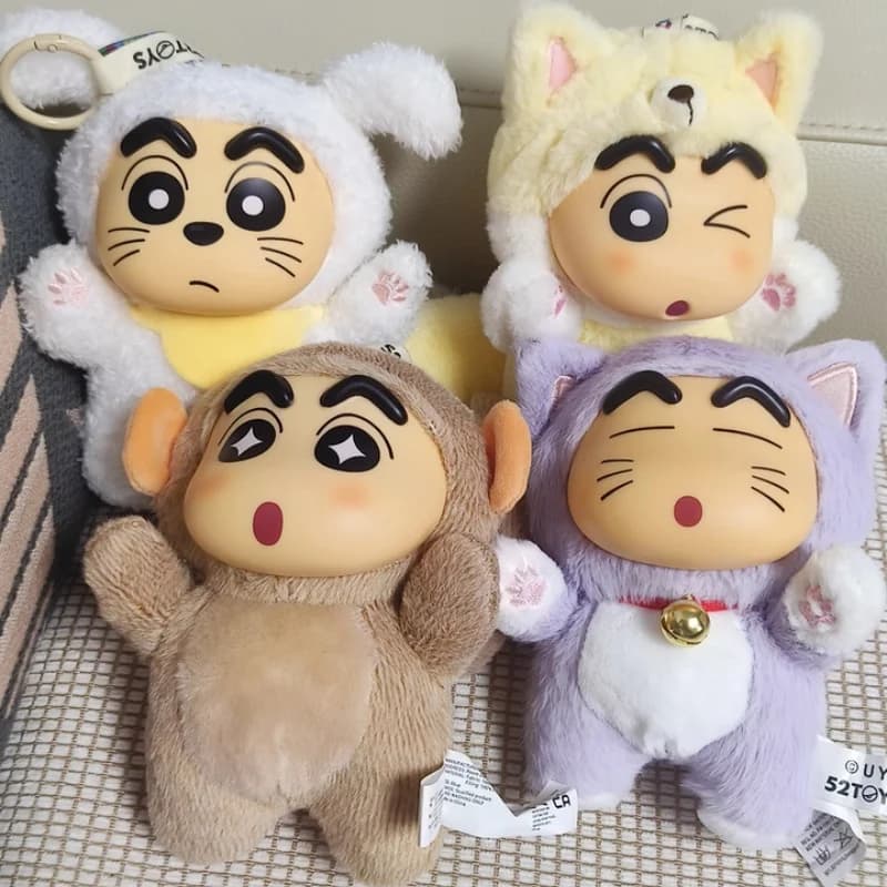 52 giocattoli Pastello Shin-Chan Code grandi Peluche Vinile Cieco Scatola Borsa Fascino Decorazione del desktop Figura carina Bambola a sorpresa Regali per bambini