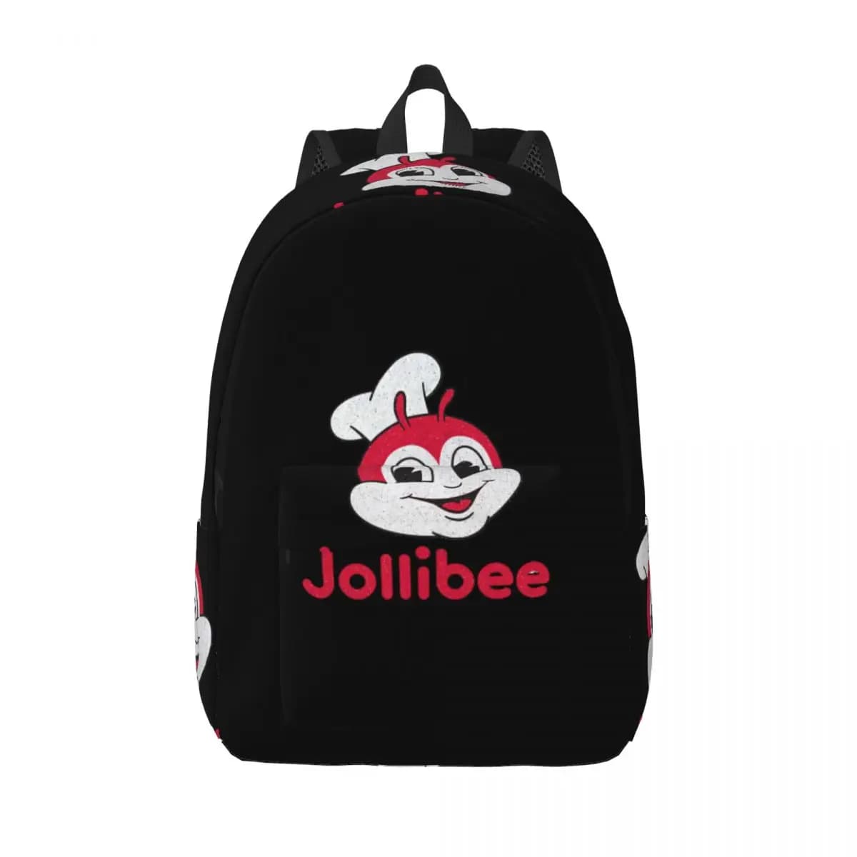 Zaino per studenti con mascotte del ristorante Jollibee Burger, borsa da scuola, zaino da viaggio per escursioni, per ragazzi e ragazze, borsa a tracolla