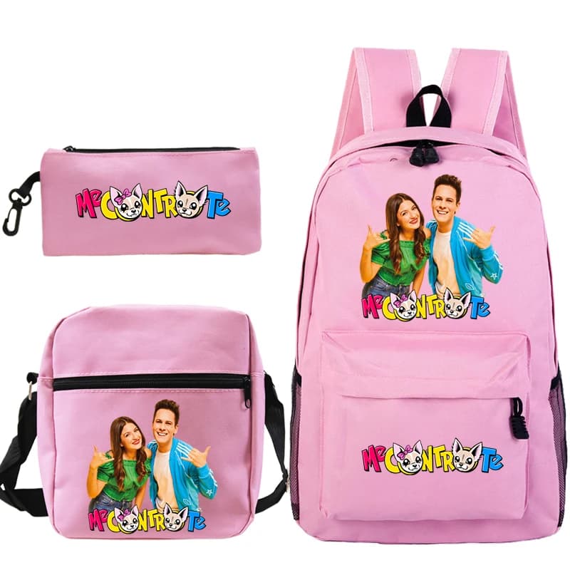 3PC-SET Me Contro Te Zaino per bambini Zaino ricaricato Studente Me Contro Te Zaino Ragazzi Ragazze Borsa da scuola simpatico cartone animato Mochila