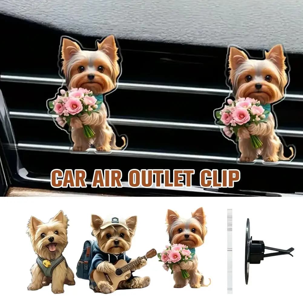 Deodoranti per clip per presa d'aria per auto in acrilico 2D con simpatico cartone animato per gatti - Clip per profumo per presa d'aria per presa d'aria per auto Profumo per aromaterapia a lunga durata