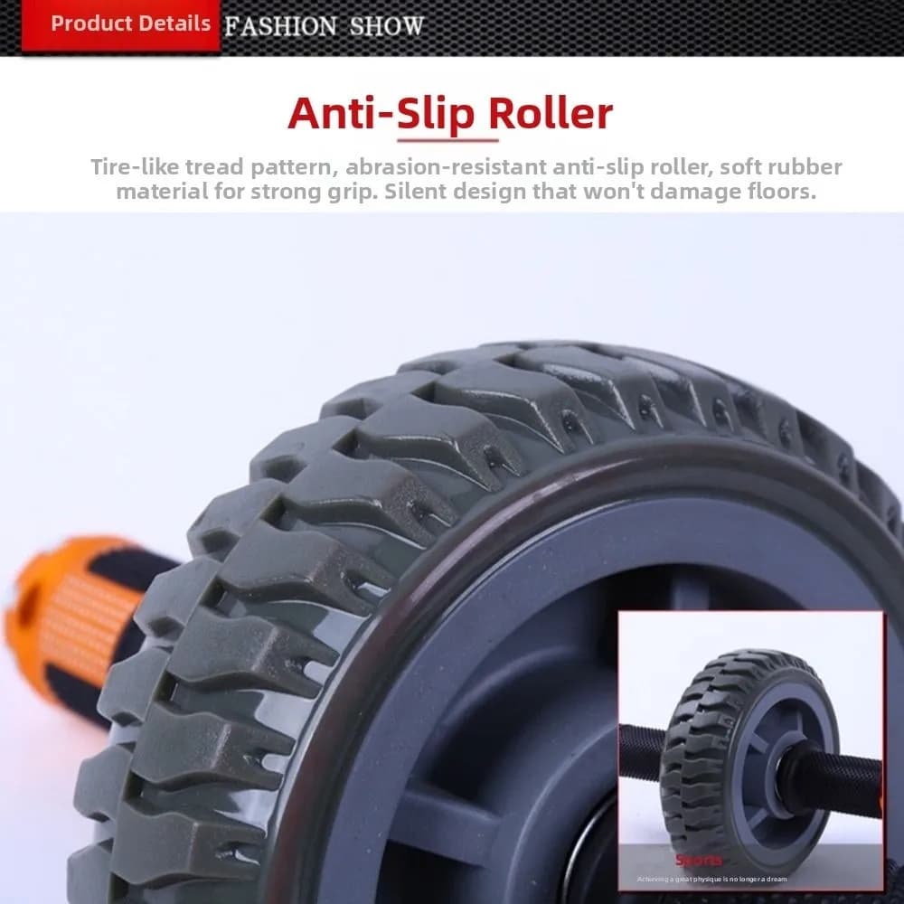 Abdominal Training Roller with Ergonomic Handle Single Wheel Abdominal Roller Wheel Single Wheel Strong load that strengthens muscles