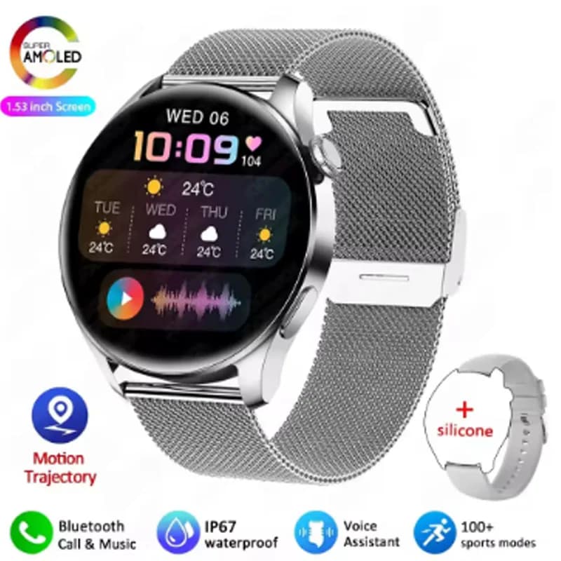 2026 New Smart Watch Men Full Touch Screen Sport Fitness Watch IP67 Waterproof Bluetooth for SamsunGalaxy M14 Google Pixel 7