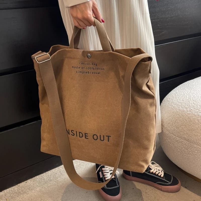 High Quality Women Canvas Shoulder Bag 2023 Shopping Bags Students Book Bag Cotton Cloth Handbags Large Tote For Girls Wallet