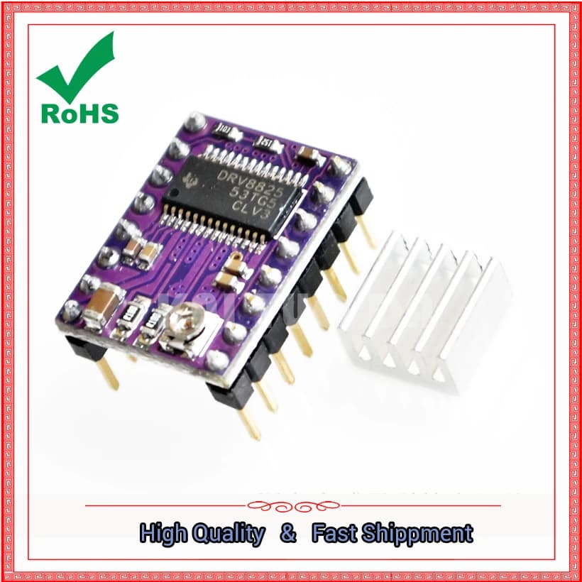 Stampante 3D StepStick DRV8825 Driver motore passo-passo Reprap Modulo scheda PCB a 4 strati