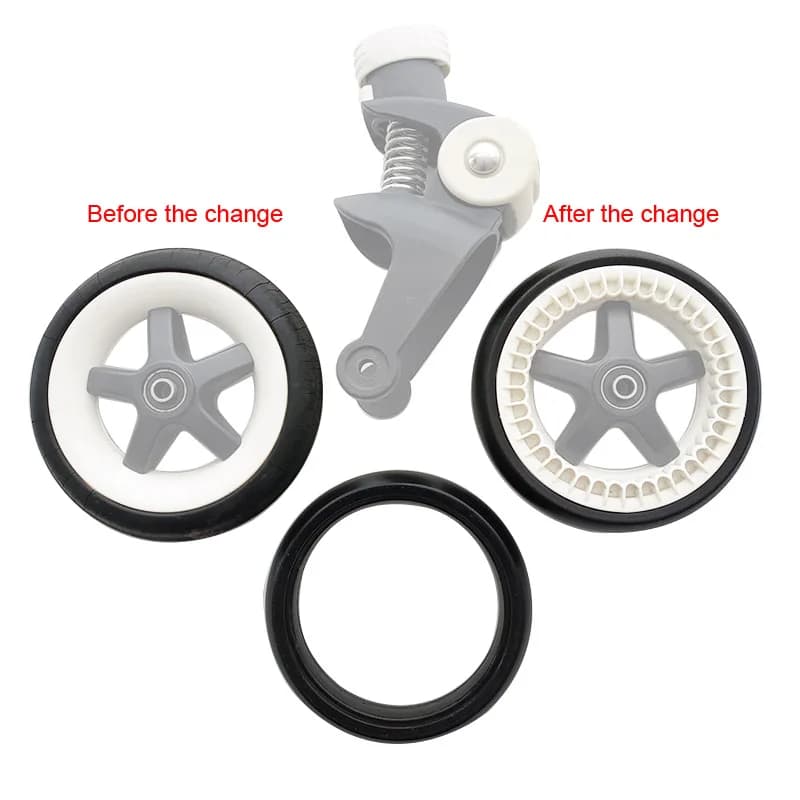 Pneumatici per passeggino per Bugaboo Bee3 Bee 5 pneumatici Tubeless copriruota per passeggino materiale PU parti di carrozzina compatibili accessori per bambini