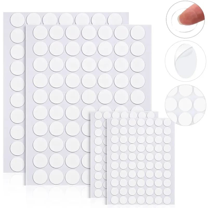 15-500Pcs Nano Double Sided Dot Stickers Removable Adhesive Round Putty Clear Sticky Tack No Trace Putty Waterproof DIY Sticker
