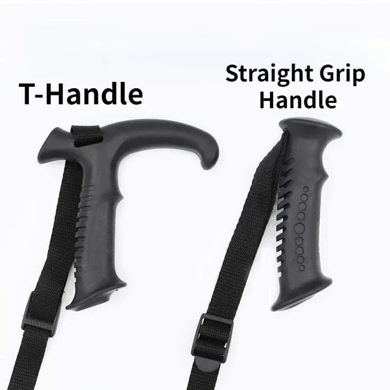 Trekking stick for outdoor walking stick for climbing accessory with T handle and force handle