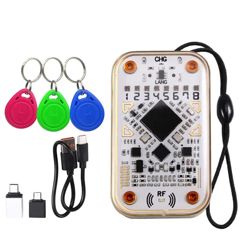 【DISPONIBILE】Lettore di Chip RFID Multi-Protocollo Chameleon Ultra+3XT5577, Lettore/Scrittore NFC, Emulatore di Portachiavi Smart Card 125K 13.56M
