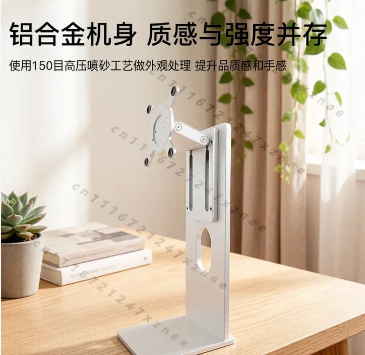 Lift Rotary Stand for 24-40 Inch LCD, 10kg Load, XDR Style Desk Mount，CNC Aluminum Monitor Arm VESA 100x100