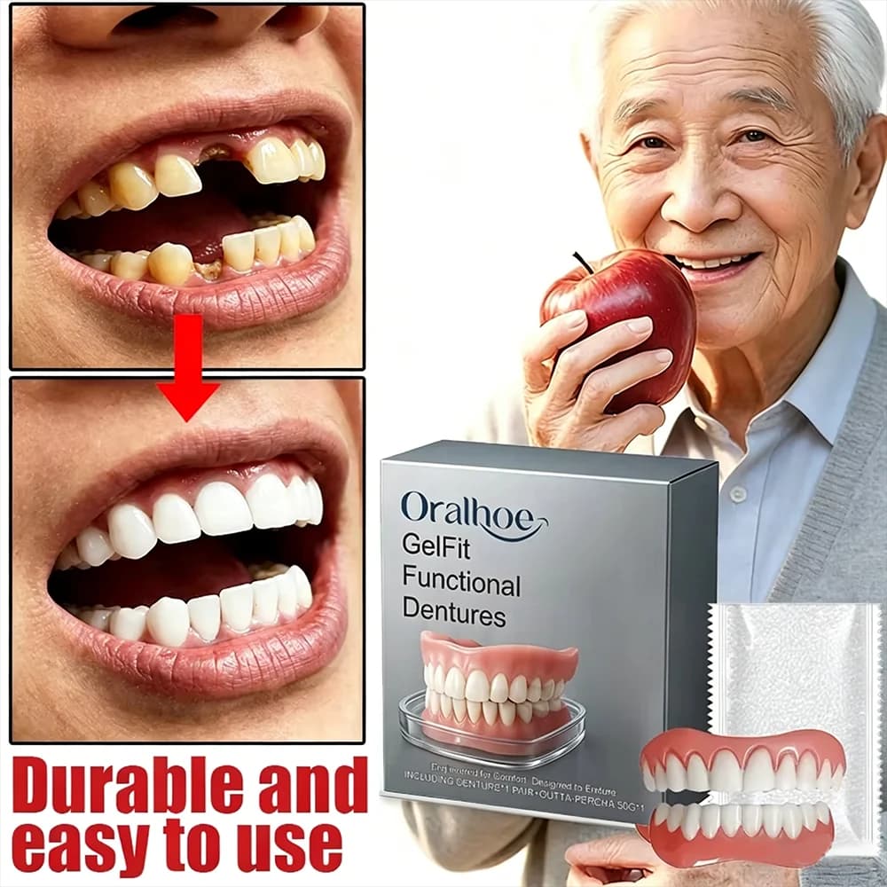 Nuovo Kit di Silicone per Denti 2026, Riempimento Spazi tra i Denti, Denti Finti Ortodontici Superiori e Inferiori, Set di Protesi Morbide Decorative Confortevoli e Realistiche